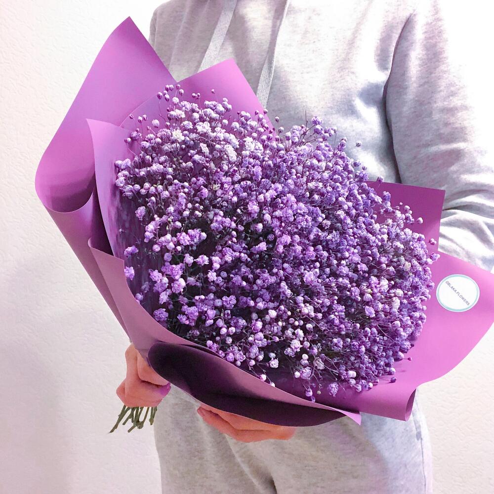 Сиреневый туман, букет из гипсофилы
